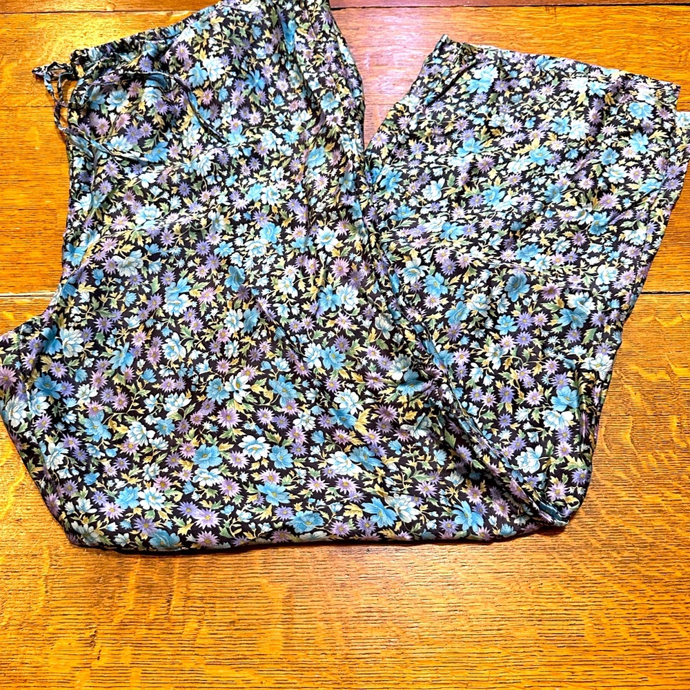 100% Silk Amelia’s collection Floral Palazzo Pants